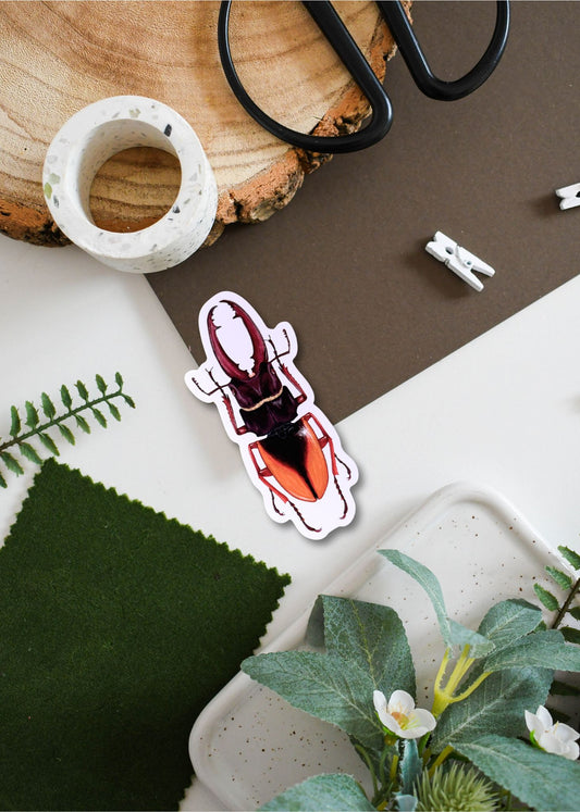 Scarab Beetle Vinyl Sticker