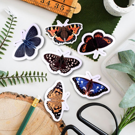 Purple Emperor Butterfly Vinyl Sticker