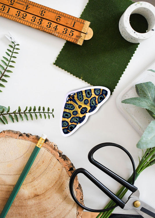 Leopard moth Vinyl Sticker