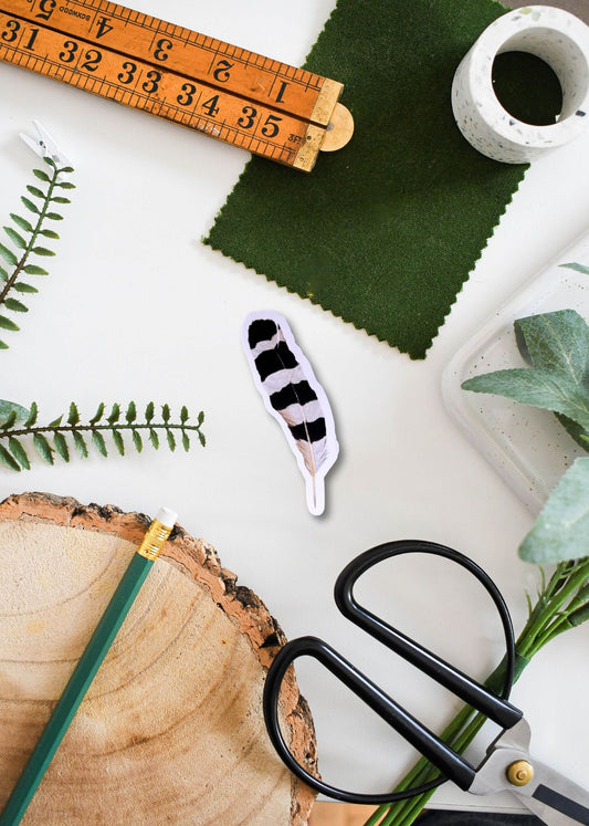 Hoopoo Feather Vinyl Sticker