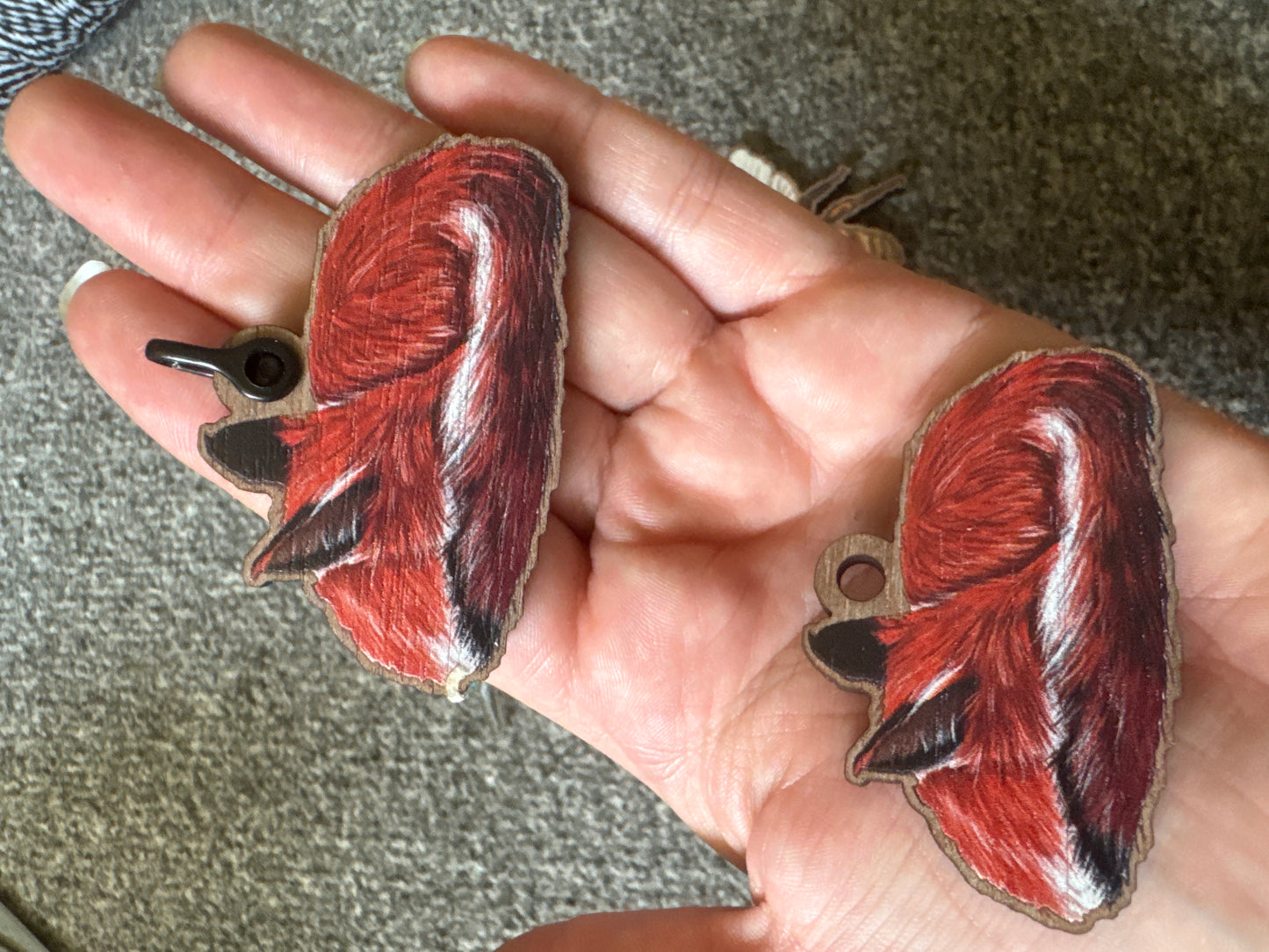 Seconds Kingfisher, fox, Bee & caterpillar loose charms
