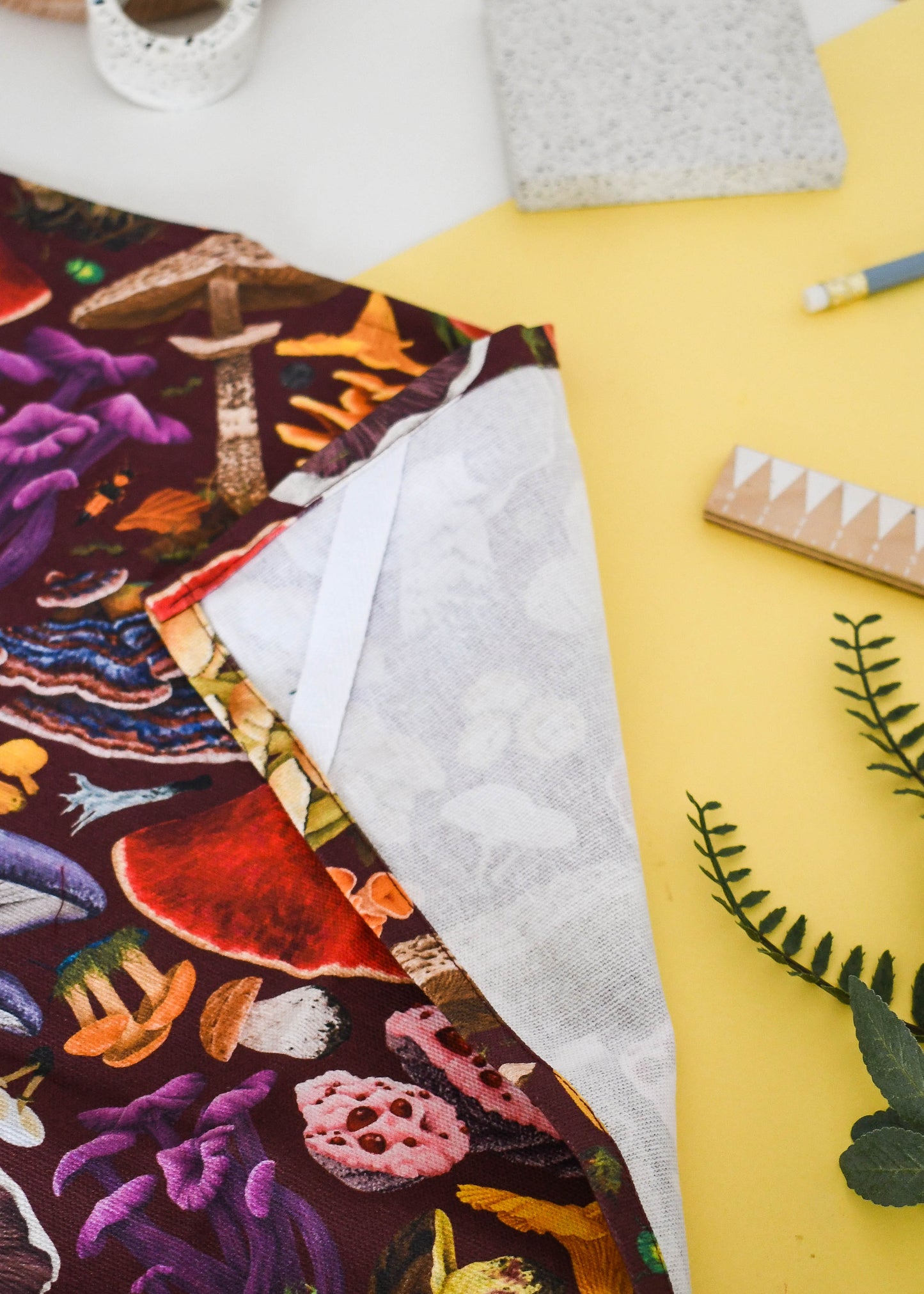 Fungi Tea Towel with Hanging Loop