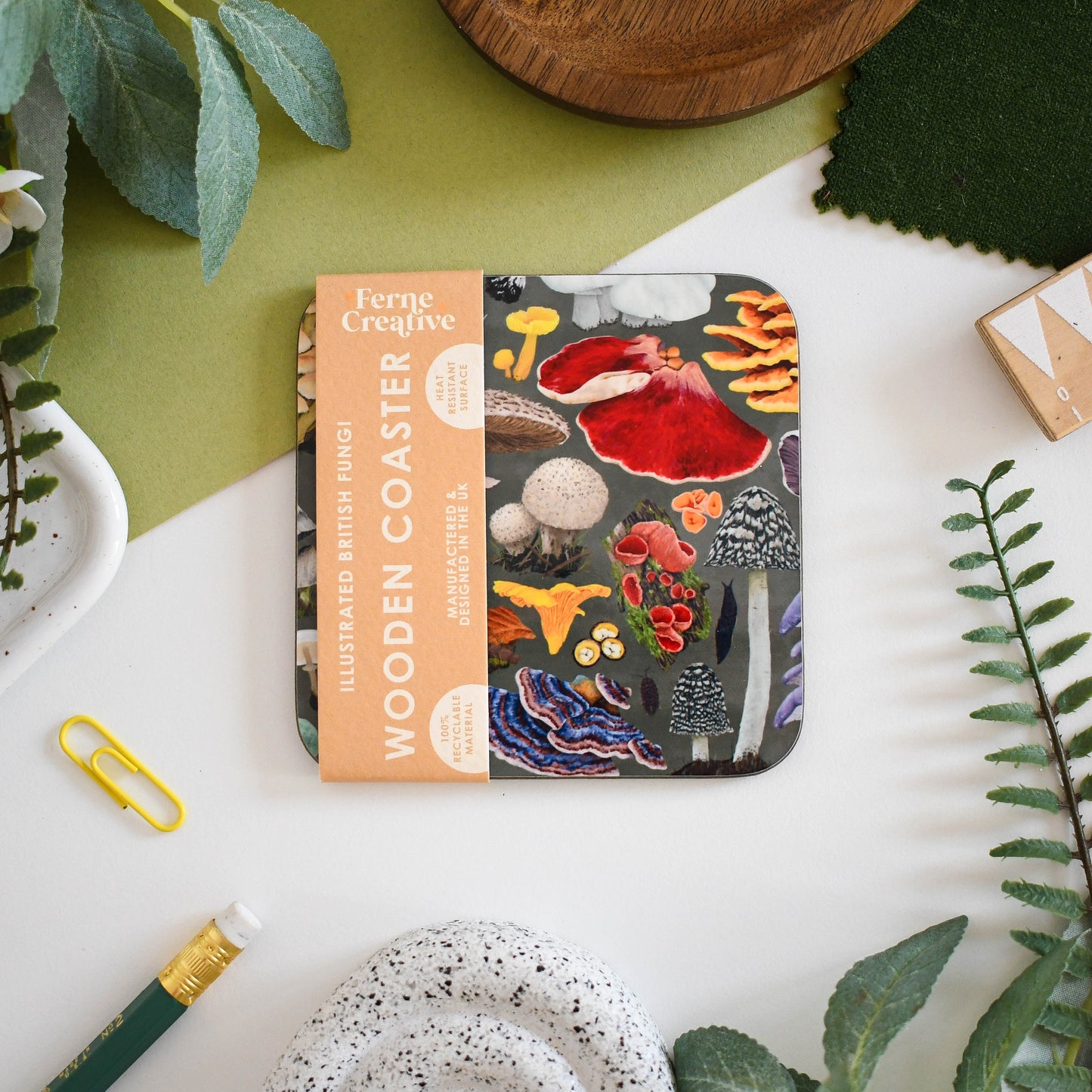 Illustrated Coaster Bundle of 4