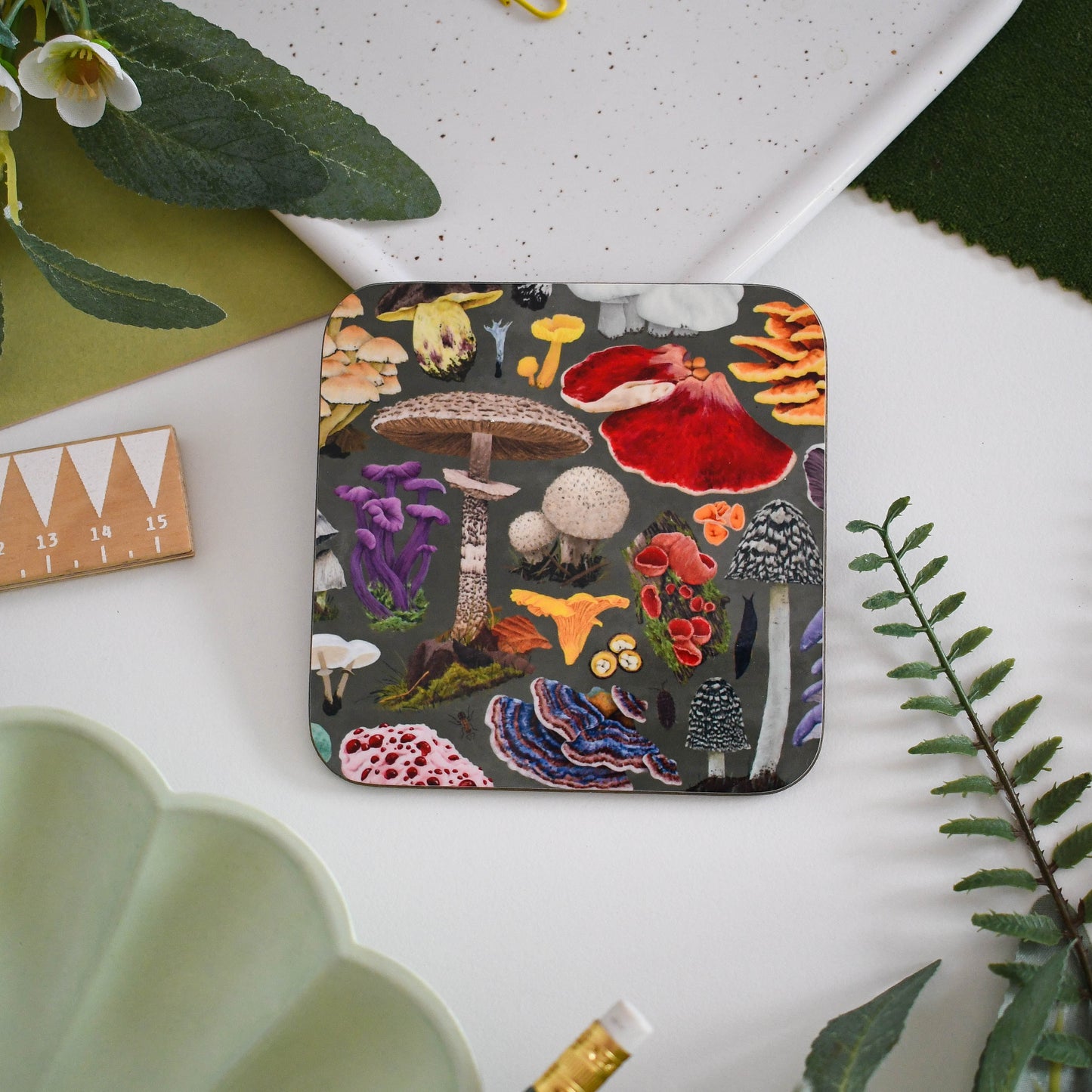 Illustrated Coaster Bundle of 4