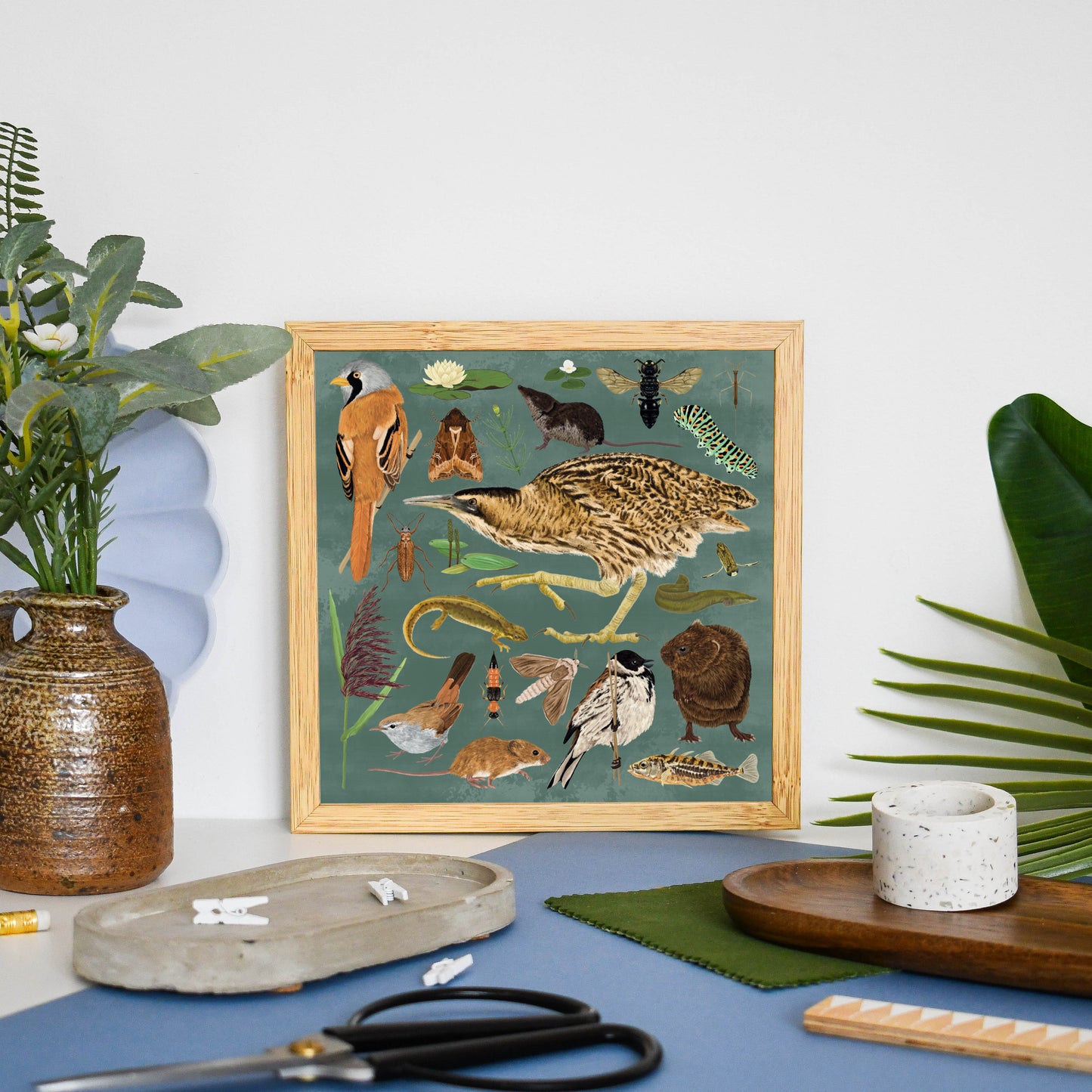 Reedbed Wildlife Print