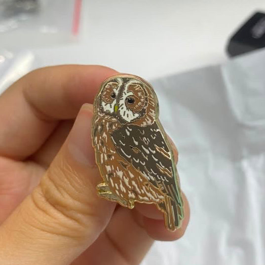 Tawny Owl Enamel Pin