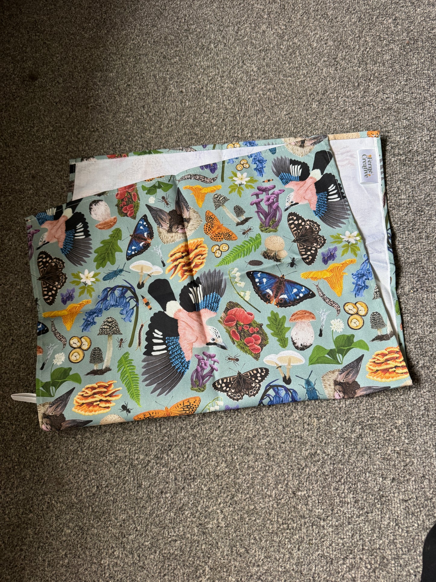 Ancient Woodland Flora & Fauna Tea Towel