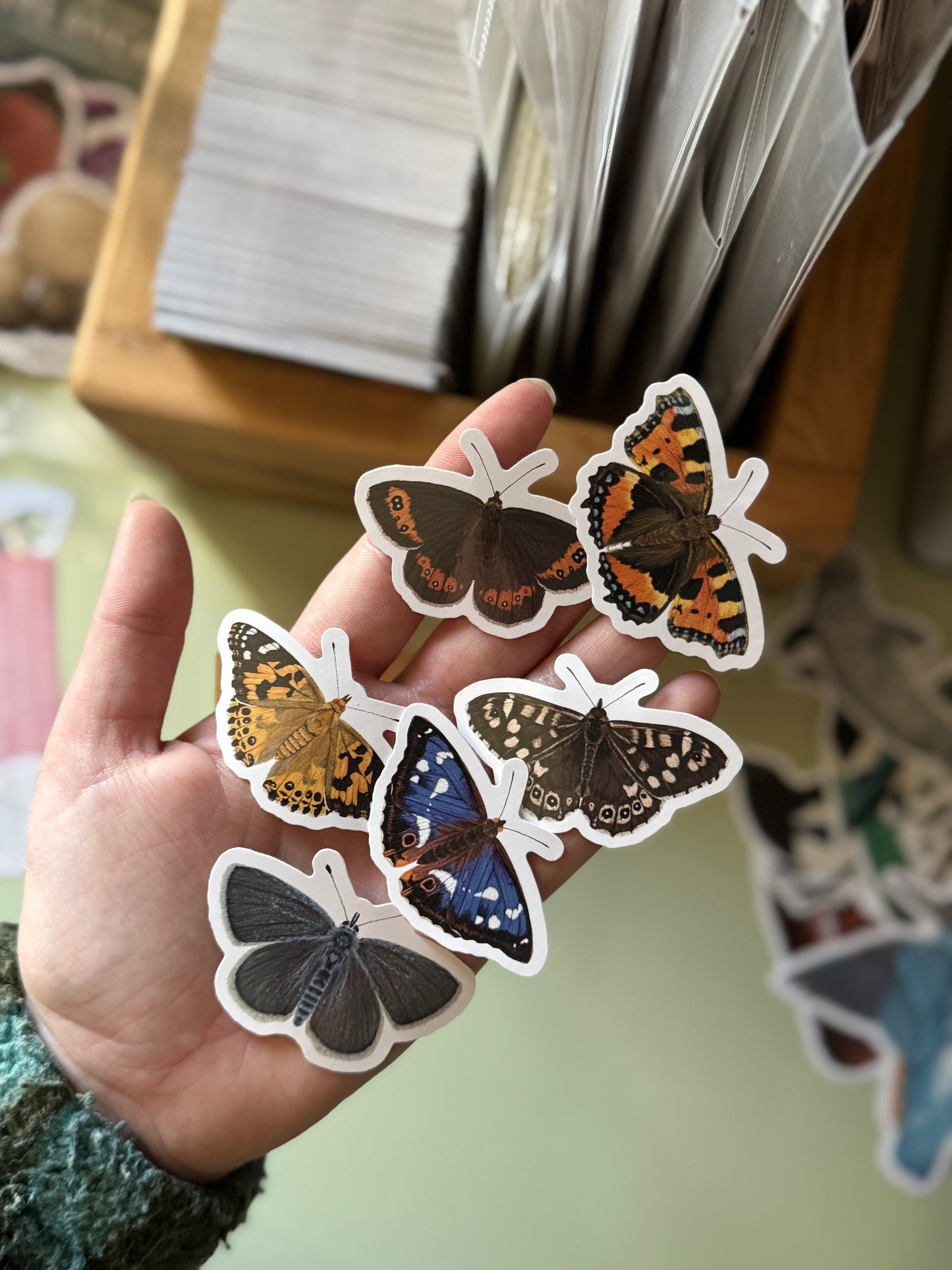 British Butterfly Vinyl Sticker Bundle