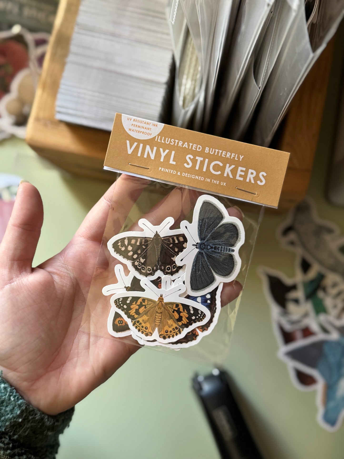 British Butterfly Vinyl Sticker Bundle