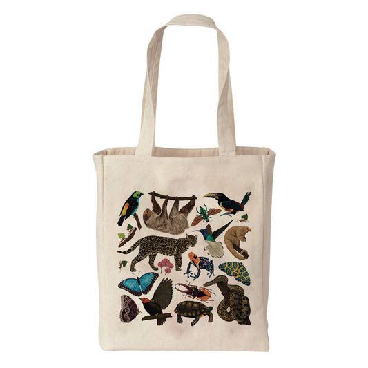 Amazon Wildlife Canvas Tote Bag