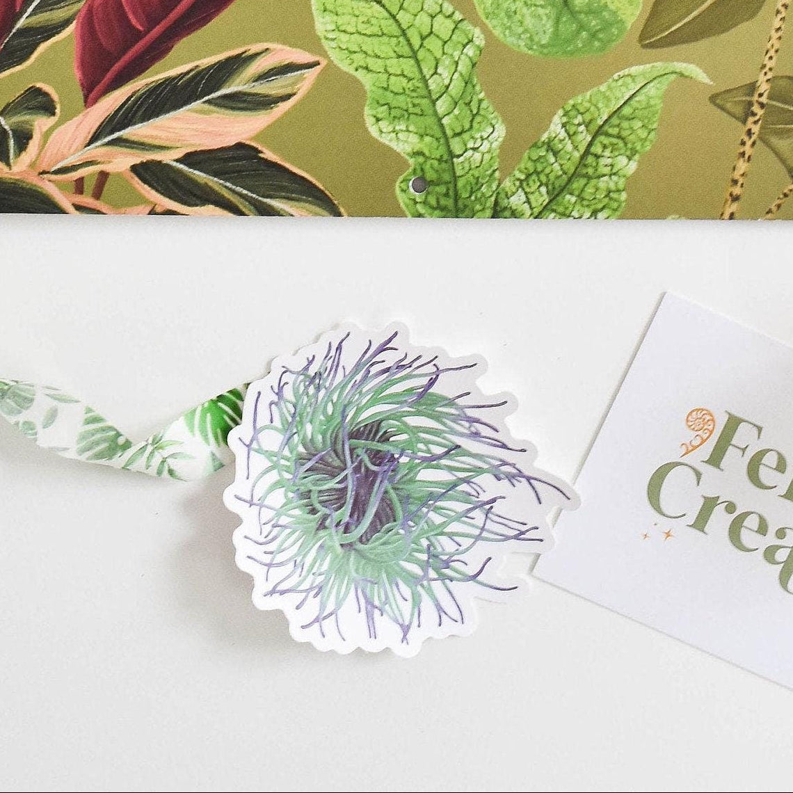 Anemone vinyl sticker, Laptop Stickers, Nature Sticker, Natural History, Ocean Stickers, Beach stickers, Ocean Lover Gift, Marine Life