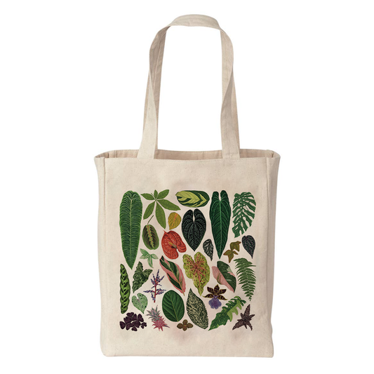 Tropical Houseplant Canvas Tote Bag