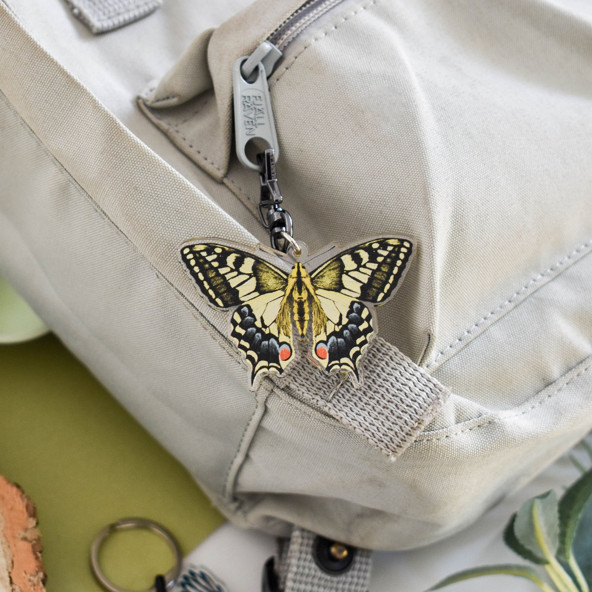 Swallowtail Butterfly Keychain, Butterfly Lover Gift, Butterfly Charm, Nature Lover Gift, Entomology keyring, Insect Keychain, Insect Lovers