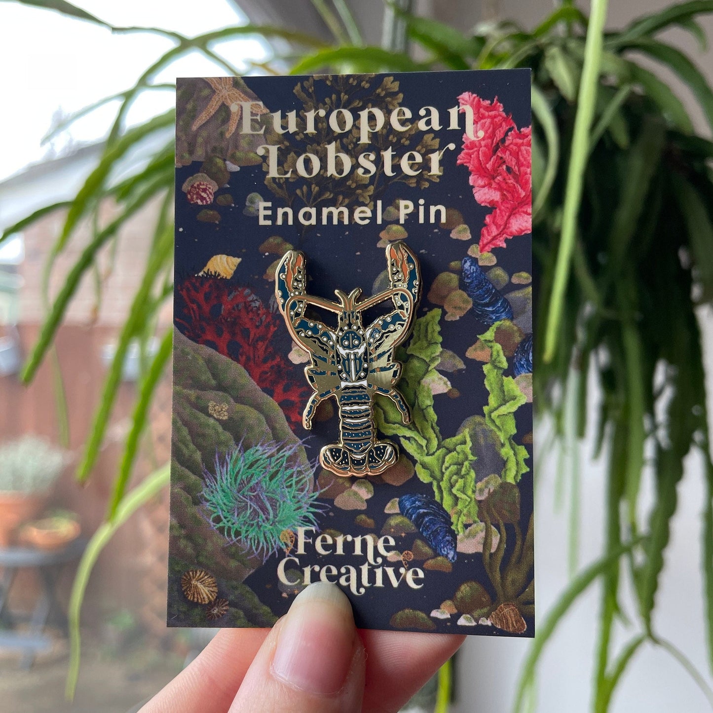 European Lobster Enamel Pin