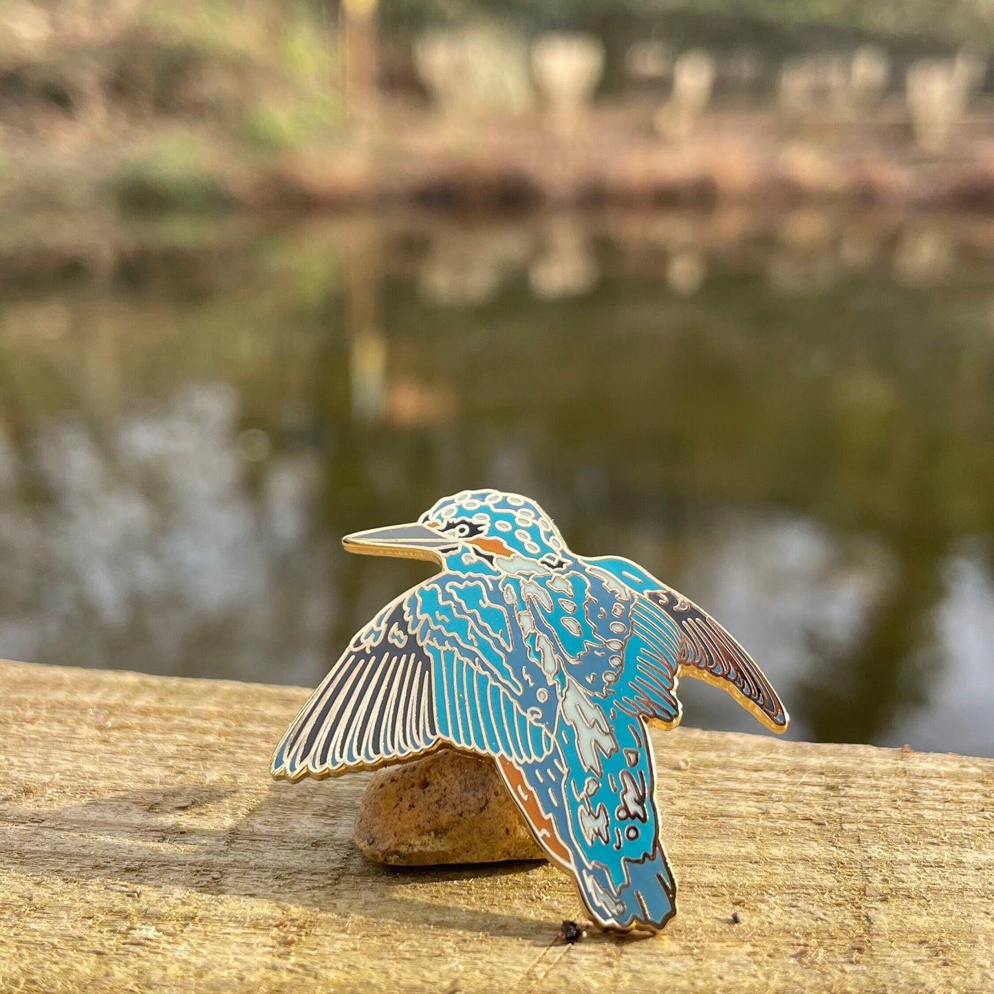 Kingfisher Hard Enamel Pin