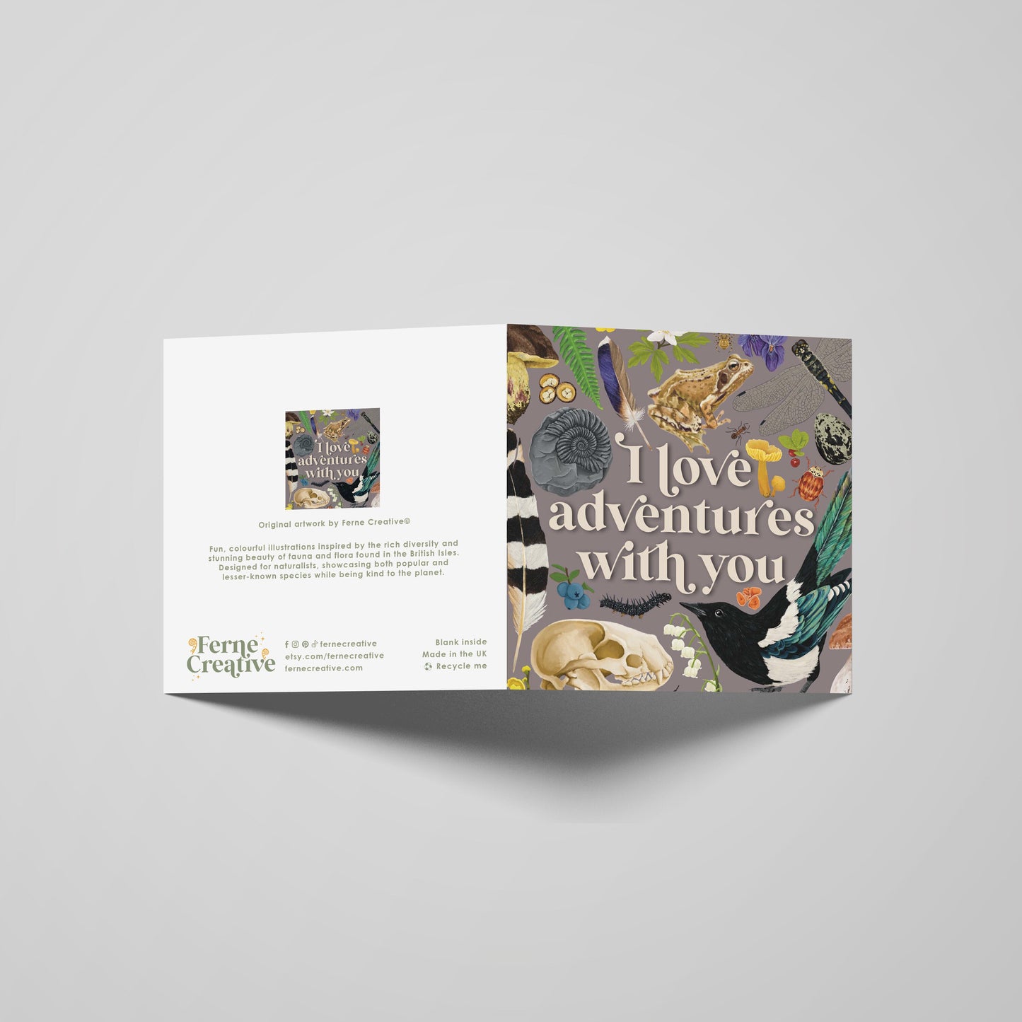 Love Adventure card, Adventure awaits, wildlife card, cards for campers, Nature Lovers Gift, Outdoor Adventure, wanderlust art