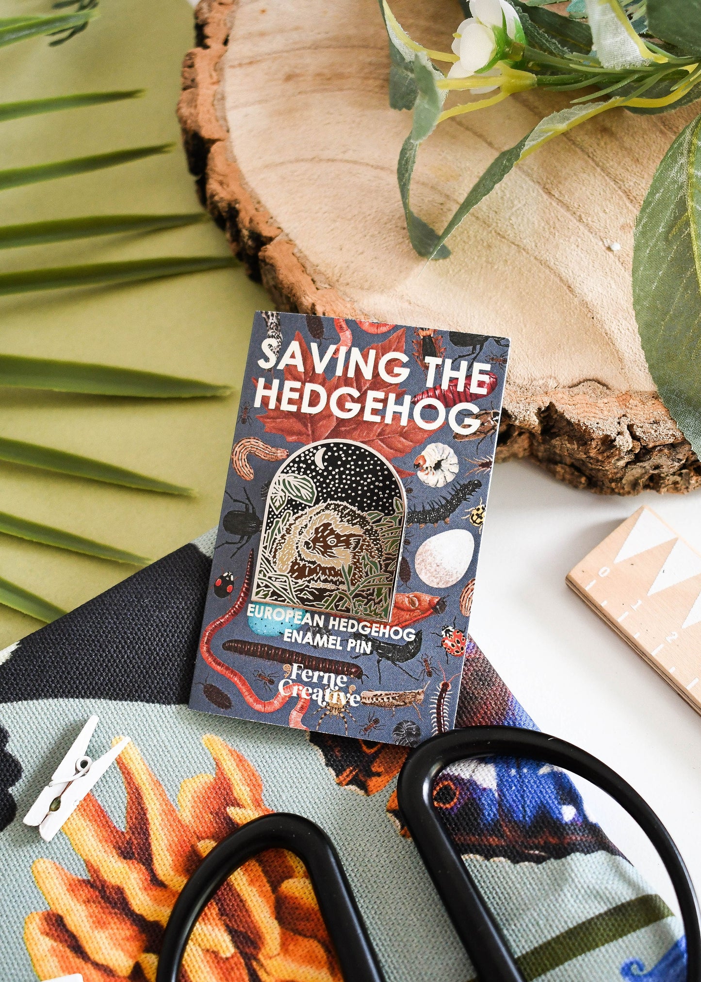 Hedgehog Conservation Enamel Pin