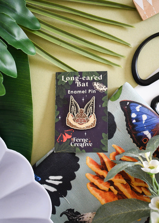 Long-eared Bat Enamel Pin
