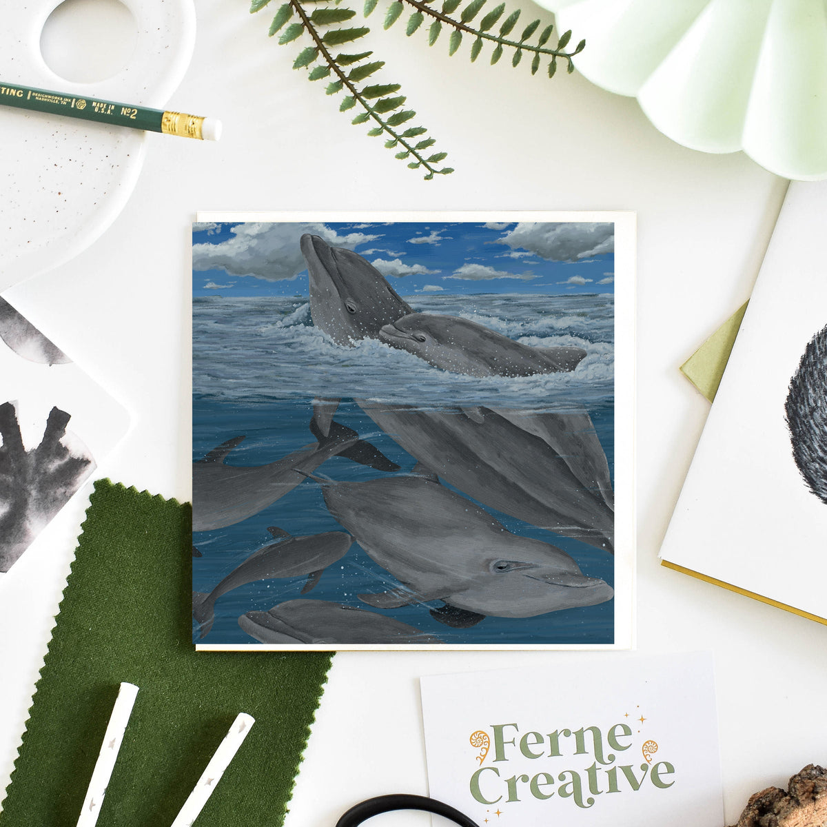 Whale and Dolphin illustrated gifts