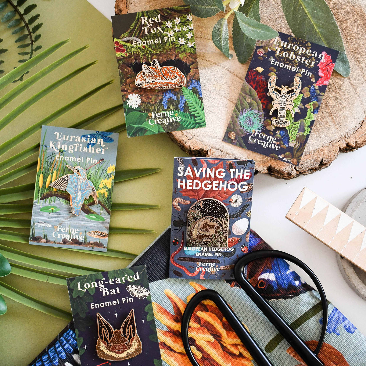 British Wildlife Enamel Pins
