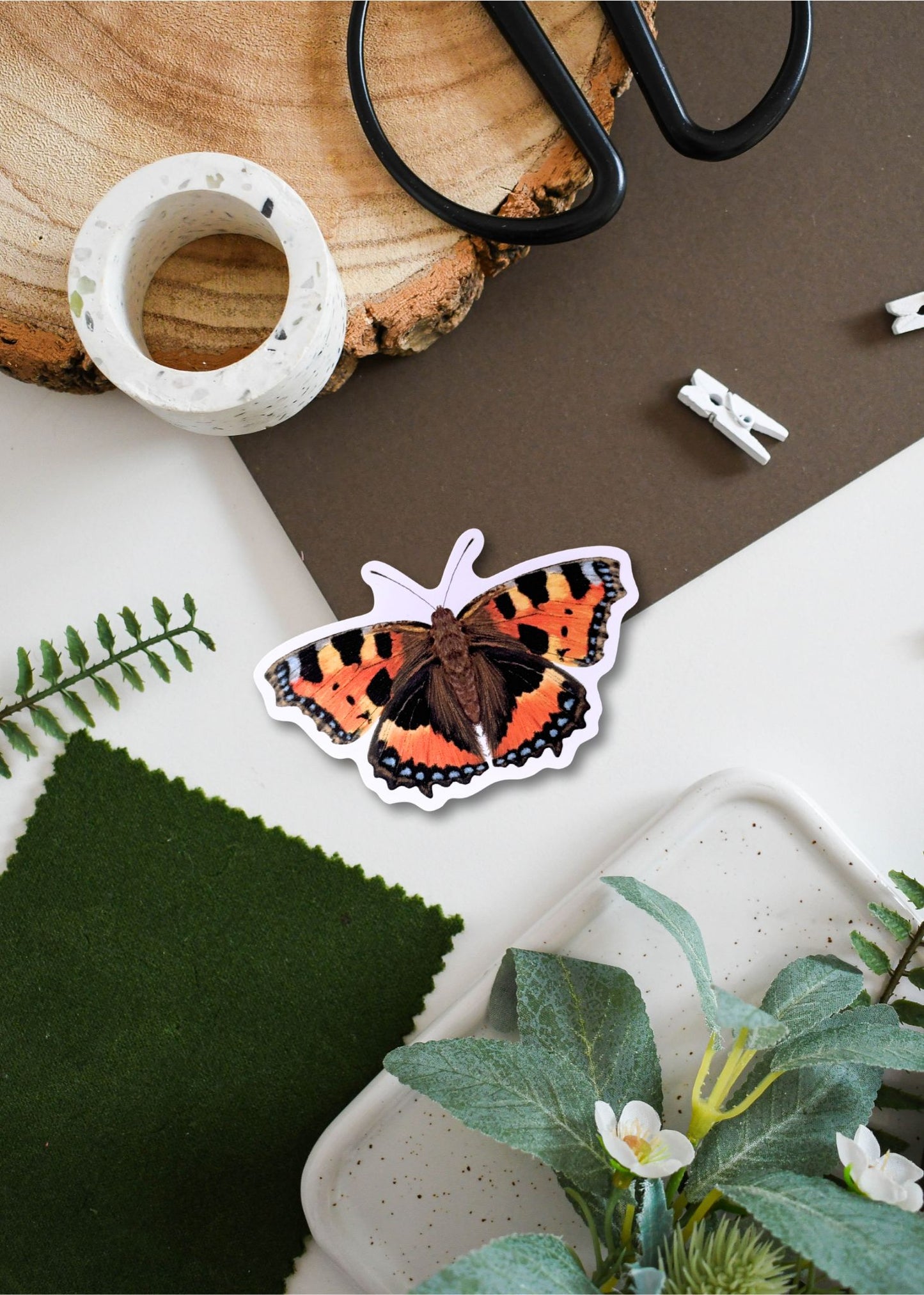 British Butterfly Vinyl Sticker Bundle