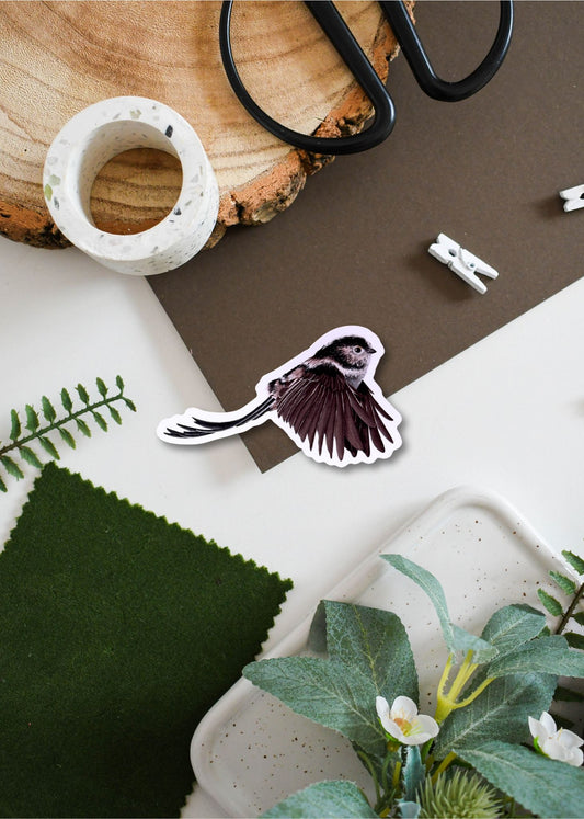 Long-tailed Tit Vinyl Sticker
