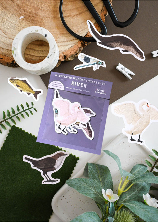 British River Wildlife Sticker Pack – September Edition