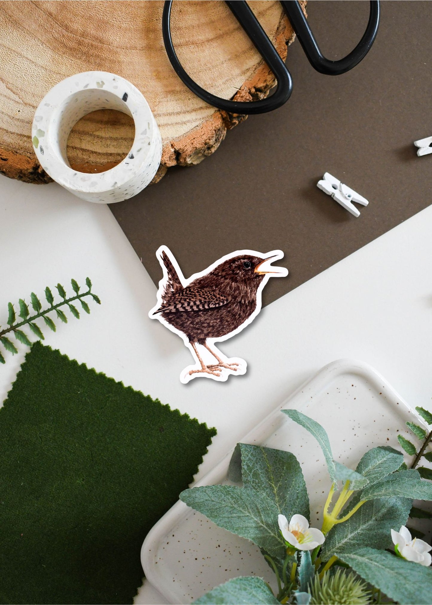 Wren Vinyl Sticker