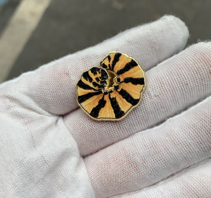 Cinnabar Moth Caterpillar Pin