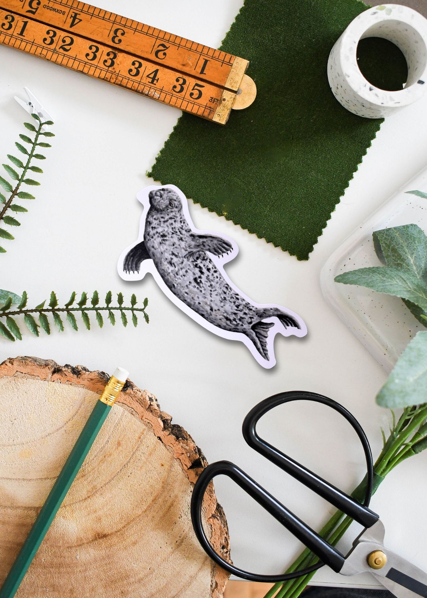 Grey Seal Vinyl Sticker