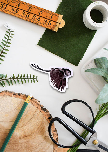 Long-tailed Tit Vinyl Sticker