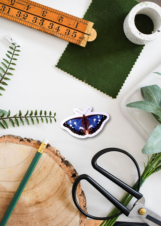 Purple Emperor Butterfly Vinyl Sticker