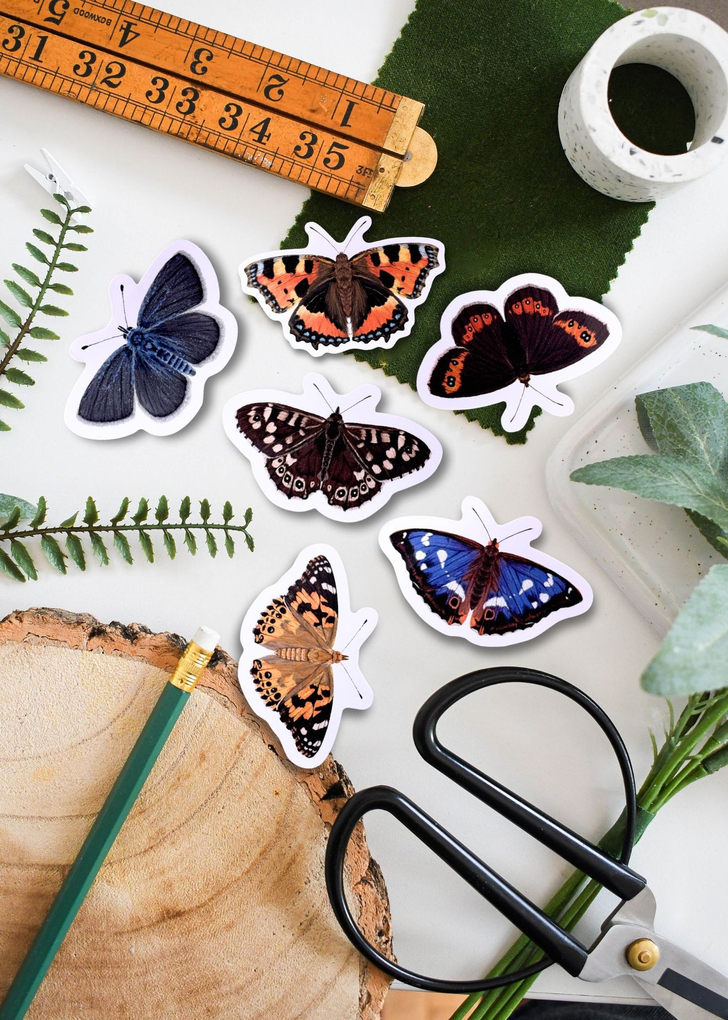 Purple Emperor Butterfly Vinyl Sticker