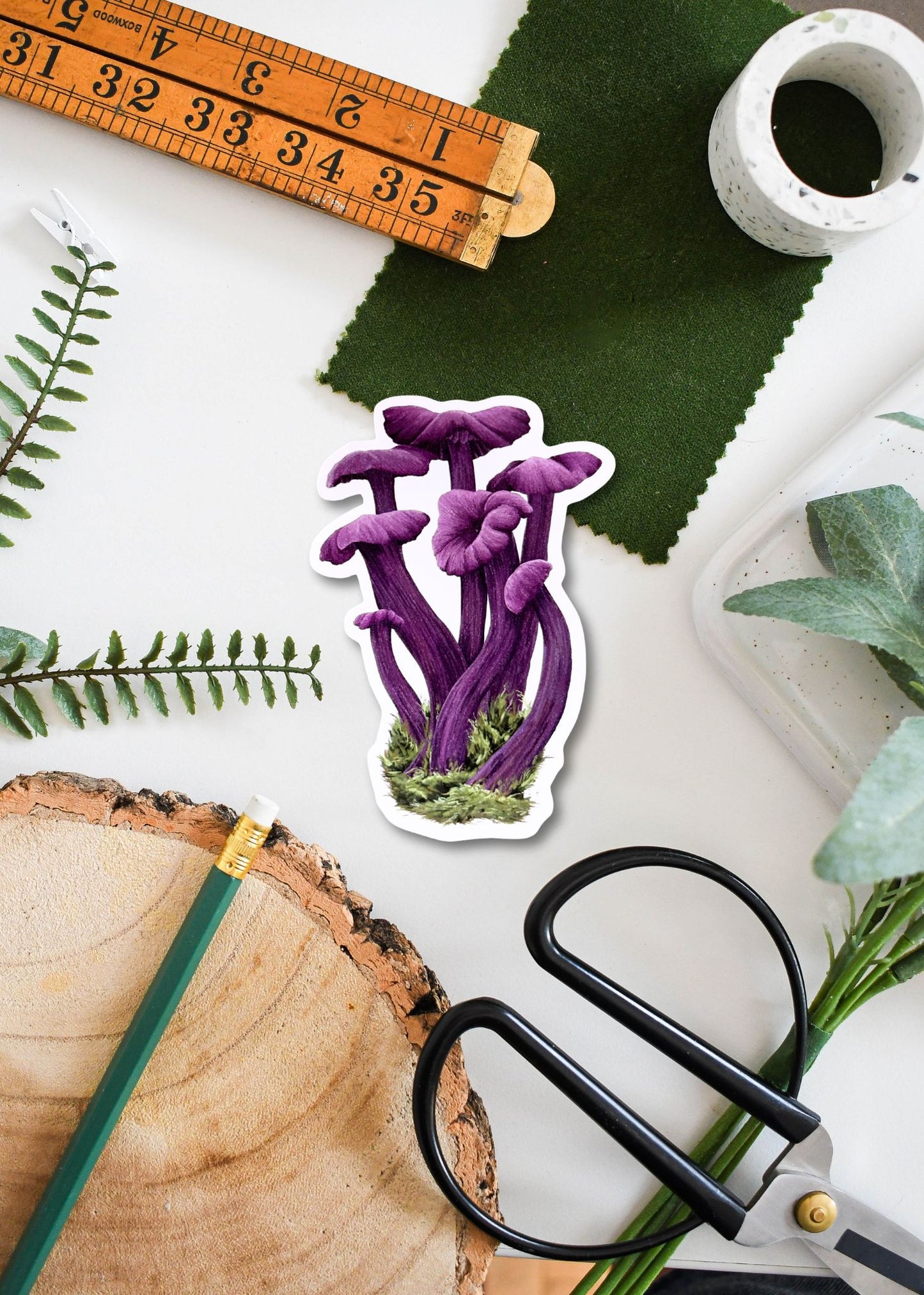 Amethyst Deceiver Mushroom Sticker