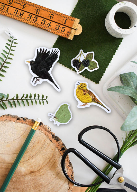 Hedgerow Wildlife Sticker Pack – November Edition