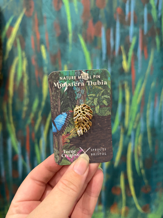 Monstera Dubia Metal Pin
