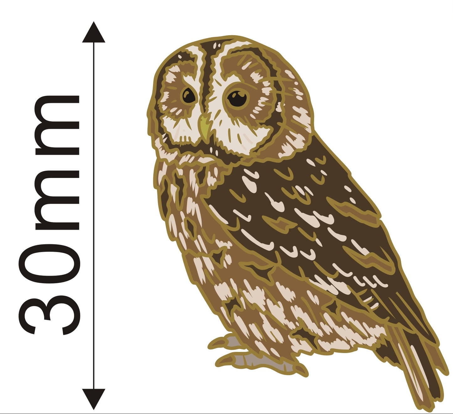 Tawny Owl Enamel Pin