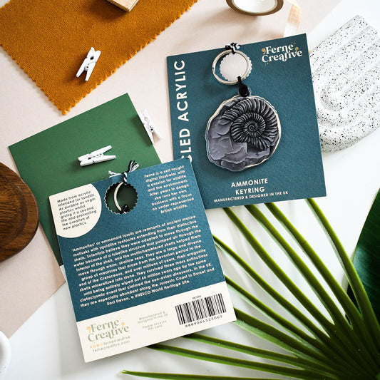 Ammonite Recycled Plastic Keyring