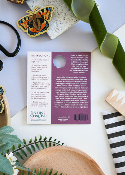 Comma Butterfly Iron-on Patch