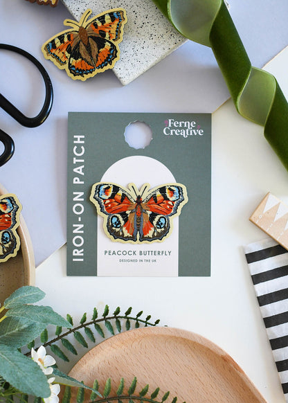Peacock Butterfly Iron-on Patch