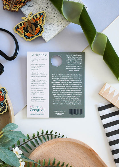 Peacock Butterfly Iron-on Patch