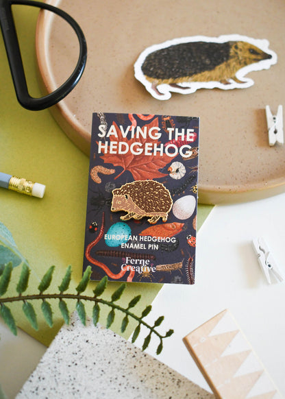 Hedgehog Charity Enamel Pin