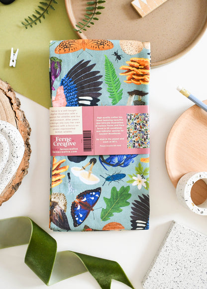 Ancient Woodland Nature Tea Towel