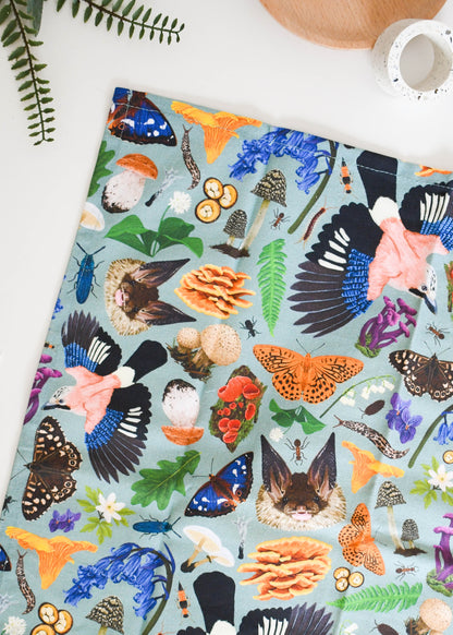 Ancient Woodland Nature Tea Towel