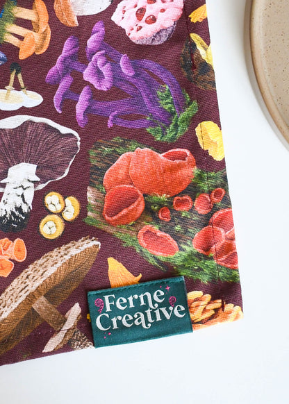 Fungi Tea Towel with Hanging Loop