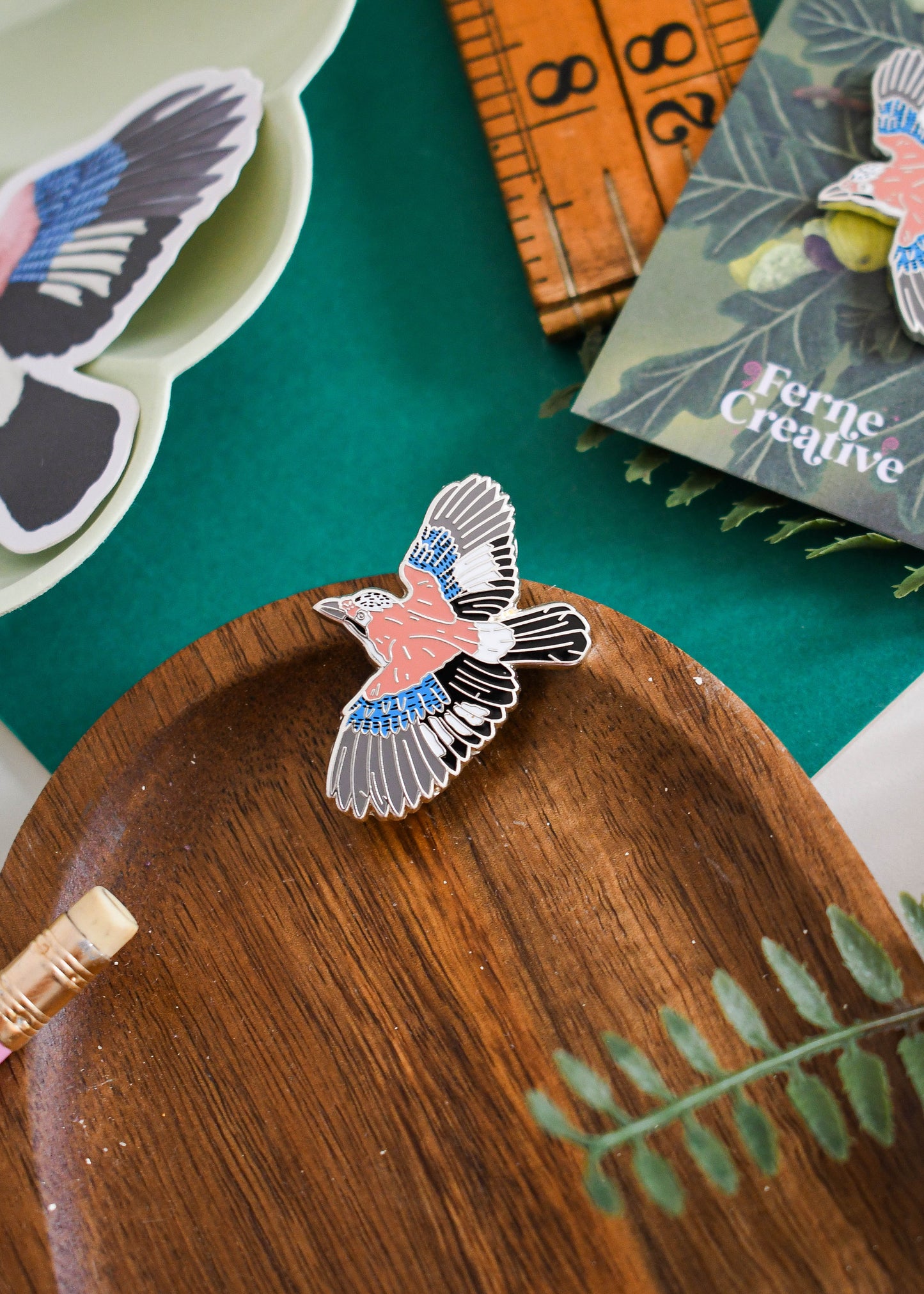 Eurasian Jay Enamel Pin