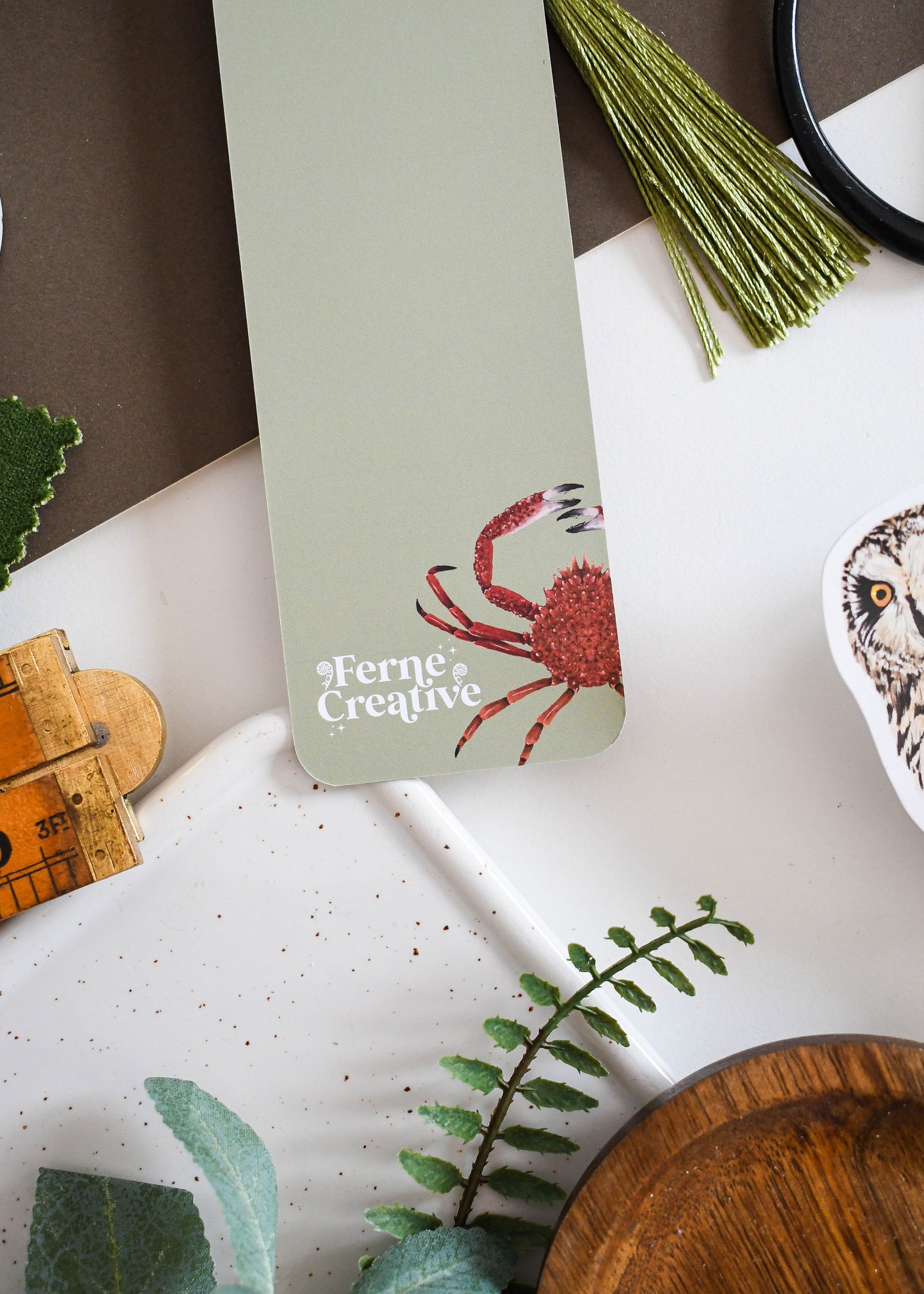 Green British Wildlife Bookmark