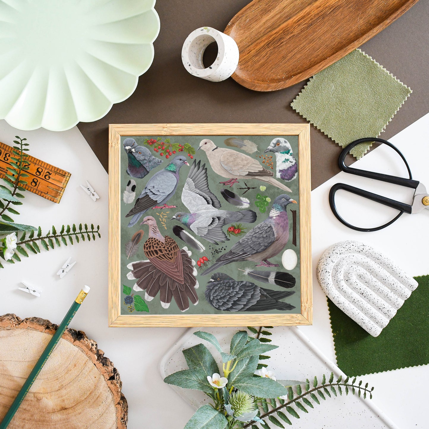 Pigeons and Doves Print