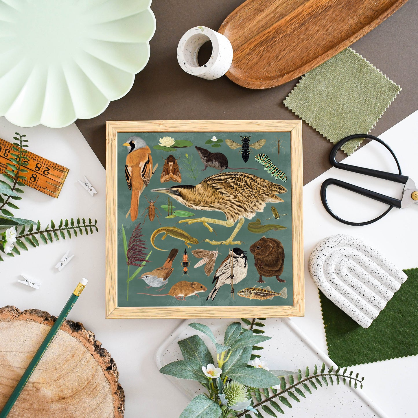Reedbed Wildlife Print