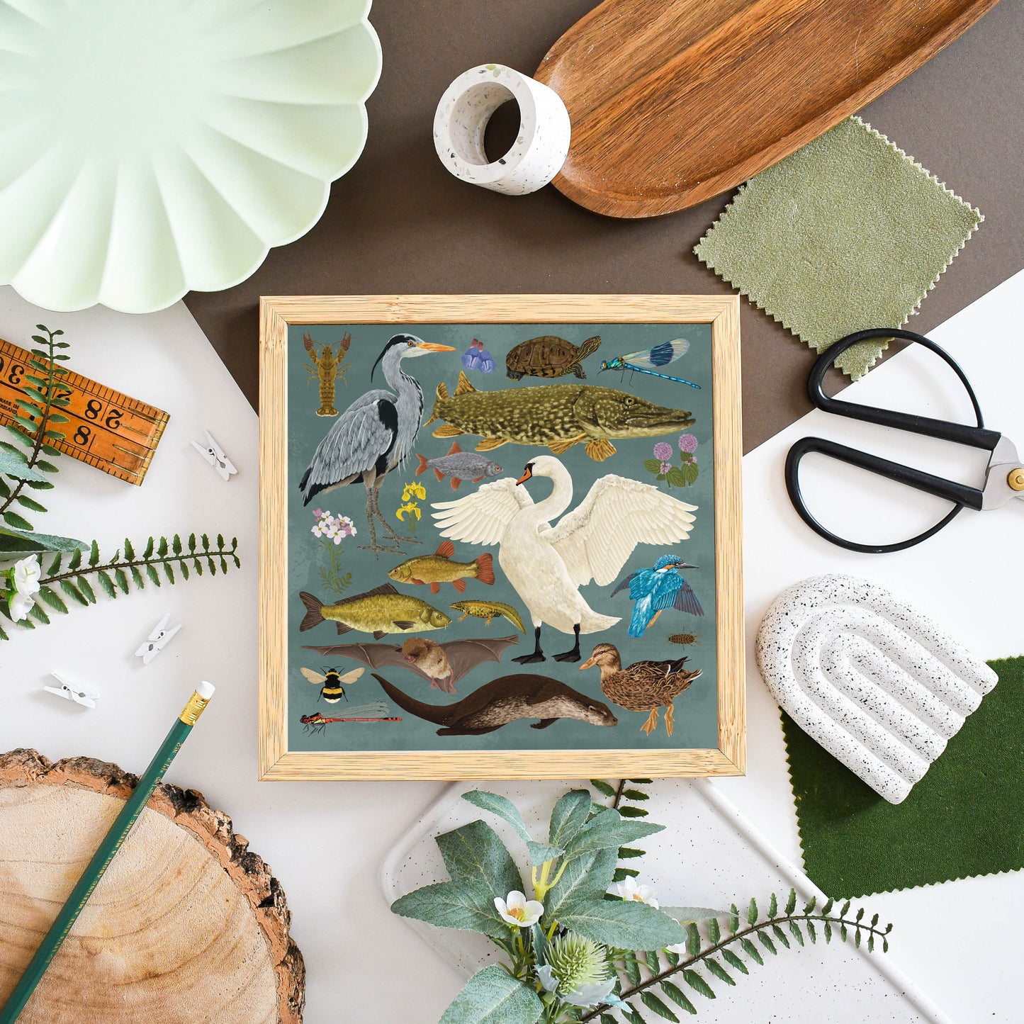 British Waterway Wildlife Print
